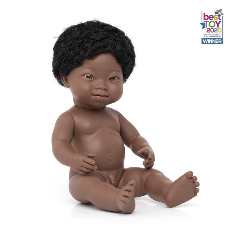 ΚΟΥΚΛΑ AFRICAN BOY DOWN SYNDROME 38 CM