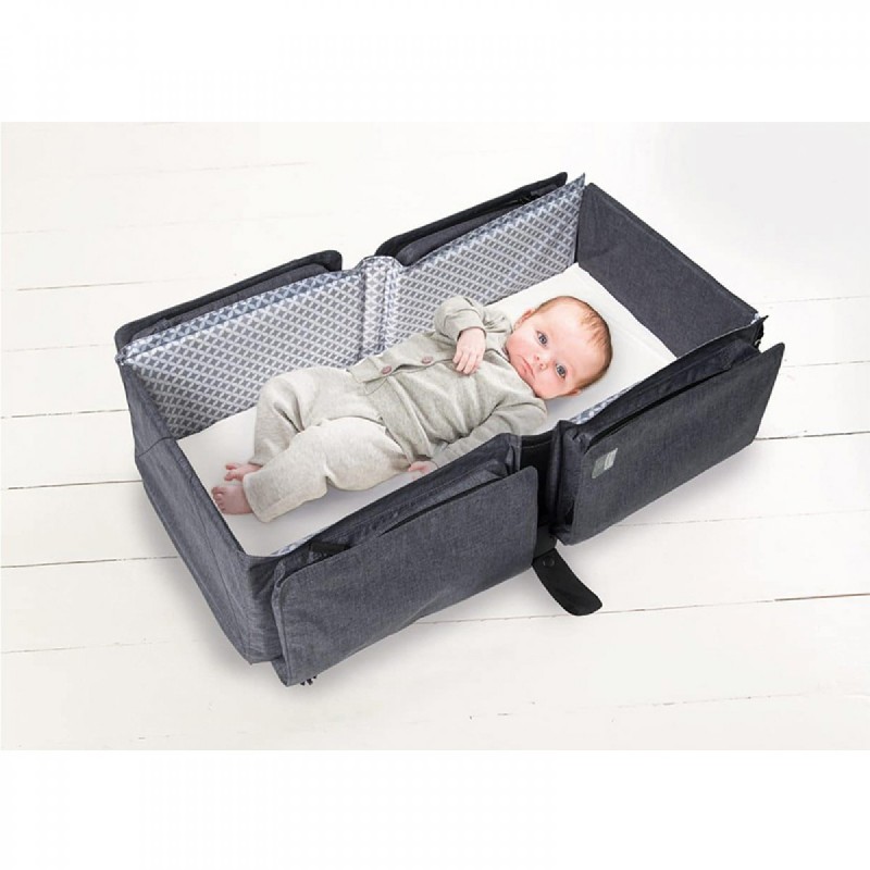 DOOMOO ΤΣΑΝΤΑ ΜΕΤΑΦΟΡΑΣ ΠΟΡΤ ΜΠΕΜΠΕ BABY TRAVEL GREY