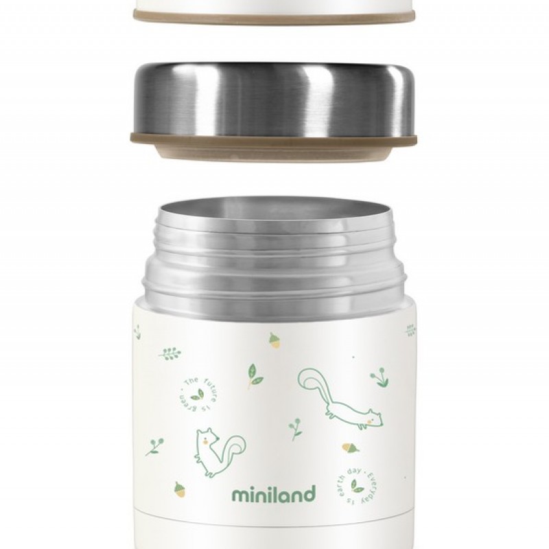 MINILAND FOOD THERMOS 600 ML NATUR CHIP