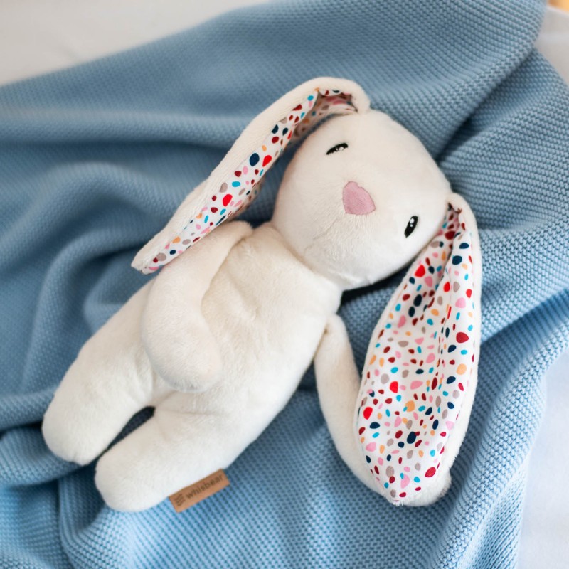 WHISBEAR HUMMING SLEEPY BUNNY CREAM ΜΕ ΡΟΖ ΗΧΟΥΣ