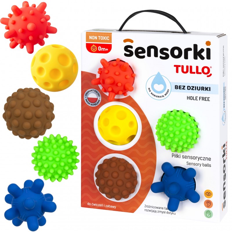 TULLO ΠΑΙΧΝΙΔΙ ΑΙΣΘΗΣΕΩΝ SENSORY BALLS 5 ΤΜΧ