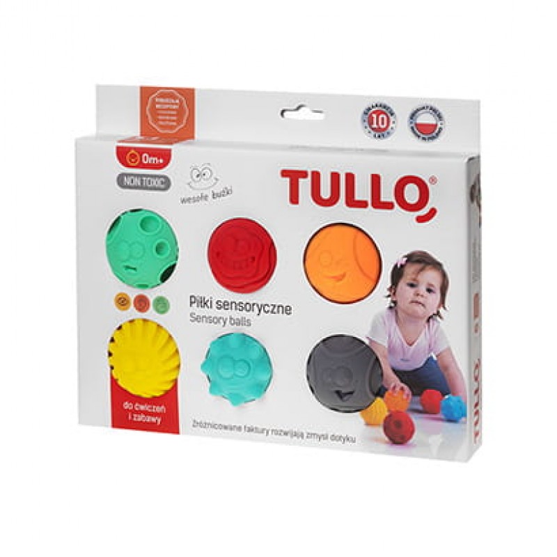 TULLO ΠΑΙΧΝΙΔΙ ΑΙΣΘΗΣΕΩΝ  SENSORY BALLS 6 ΤΜΧ.