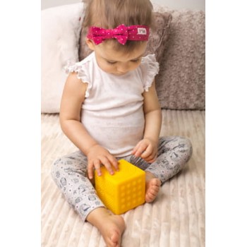 TULLO ΠΑΙΧΝΙΔΙ ΑΙΣΘΗΣΕΩΝ SENSORY CUBE YELLOW